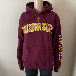 Arizona State University Sun Devils Maroon Hoodie, size small